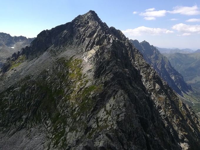 Szczyrbska Grań. Widok z Hlińskiej Turni.